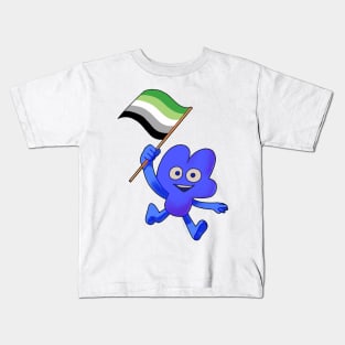 Aromantic Pride Flag Four! Kids T-Shirt